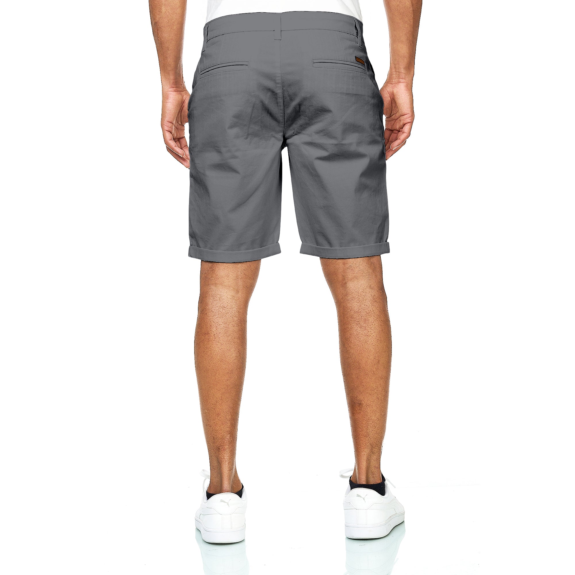 Chino Shorts Herren aus Baumwollmischung Grau
