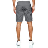 Chino Shorts Herren aus Baumwollmischung Grau