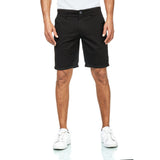 Chino Shorts Herren aus Baumwollmischung Schwarz