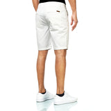 Chino Shorts Herren aus Baumwollmischung Weiß