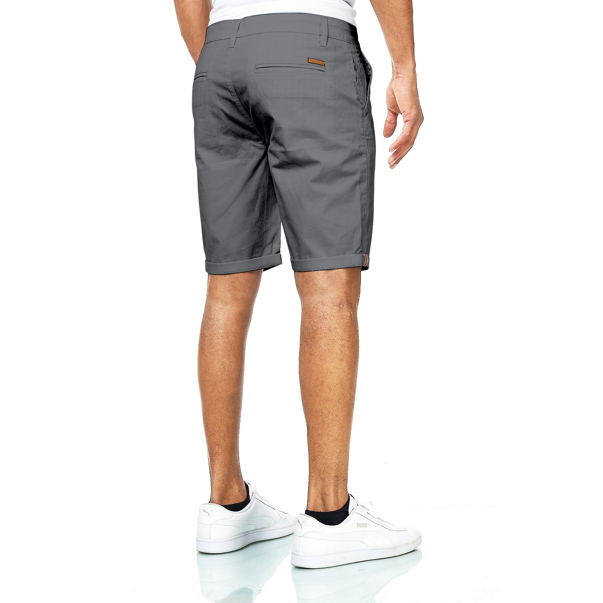 Chino Shorts Herren aus Baumwollmischung Grau
