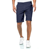 Chino Shorts Herren aus Baumwollmischung Navy
