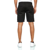 Chino Shorts Herren aus Baumwollmischung Schwarz