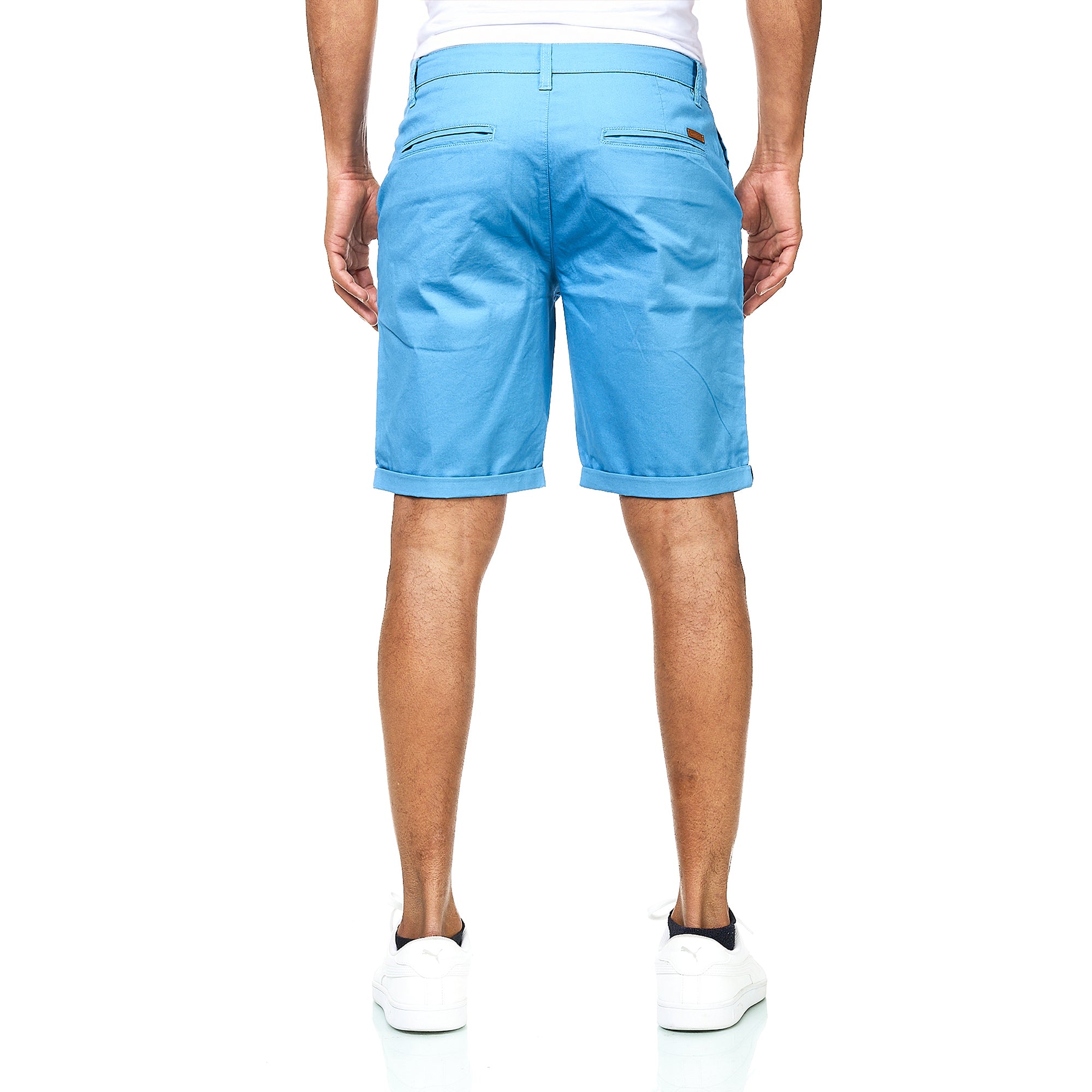 Chino Shorts Herren aus Baumwollmischung Blau