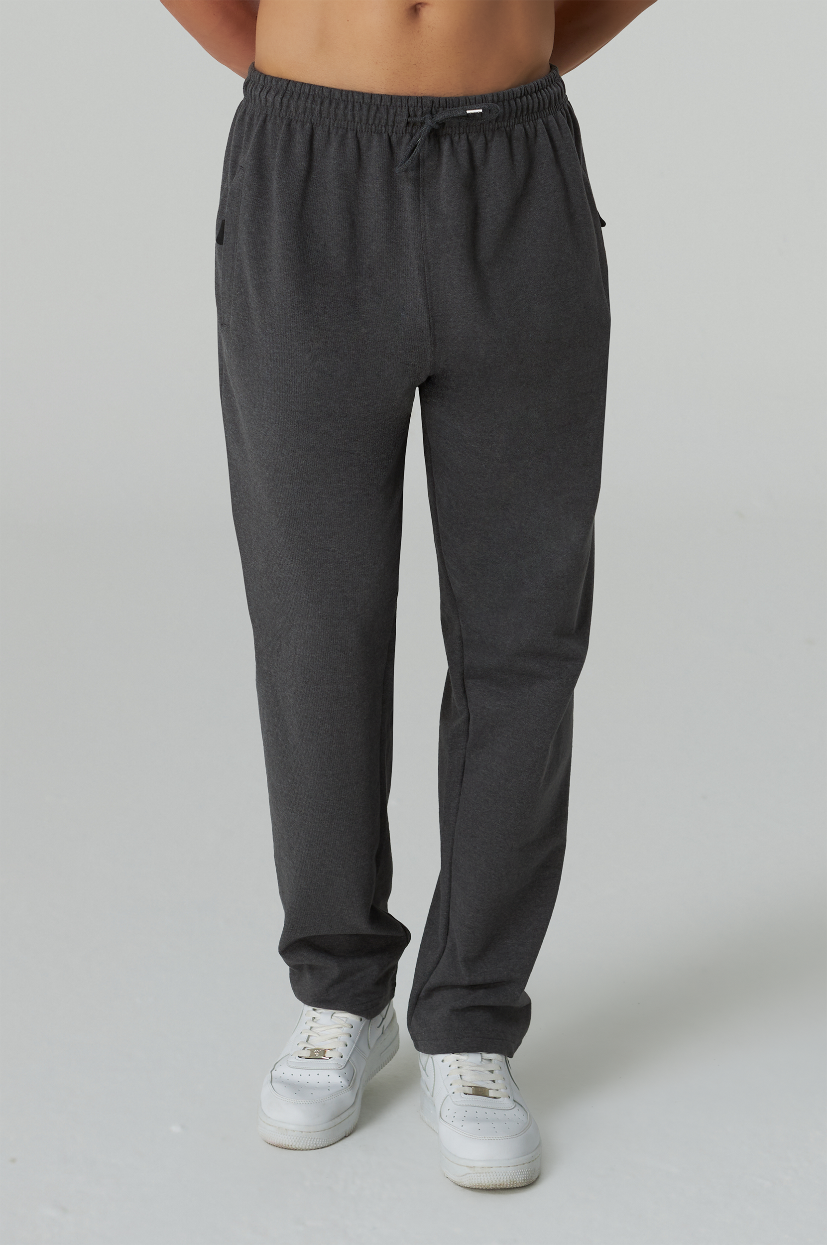 Jogginghose - Mit Reißverschluss - Herren - Anthrazit