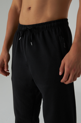 Jogginghose - Mit Reißverschluss - Herren - Schwarz