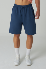 Sweatshorts-Seitlich Pocket Herren Navy