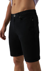 Jeansshorts - Herren - Schwarz