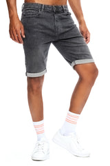 Jeansshorts - Herren - Grau