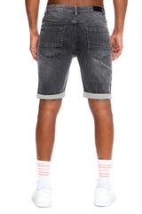 Jeansshorts - Herren - Grau