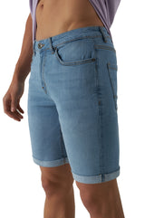 Jeansshorts - Herren - Hellblau