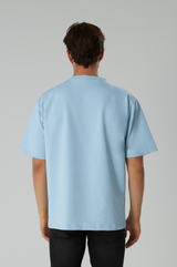 Basic T-Shirt Baumwolle - Herren Hellblau