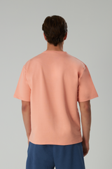Basic T-Shirt Baumwolle - Herren Coral