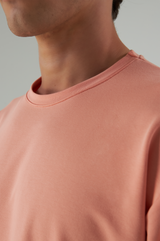 Basic T-Shirt Baumwolle - Herren Coral