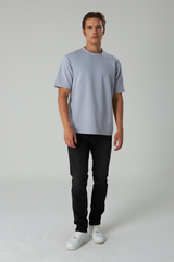 Basic T-Shirt Baumwolle - Herren Grau