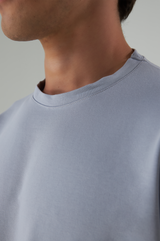 Basic T-Shirt Baumwolle - Herren Grau