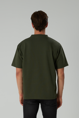 Basic T-Shirt Baumwolle - Herren Khaki