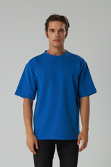 Basic T-Shirt Baumwolle - Herren Navy