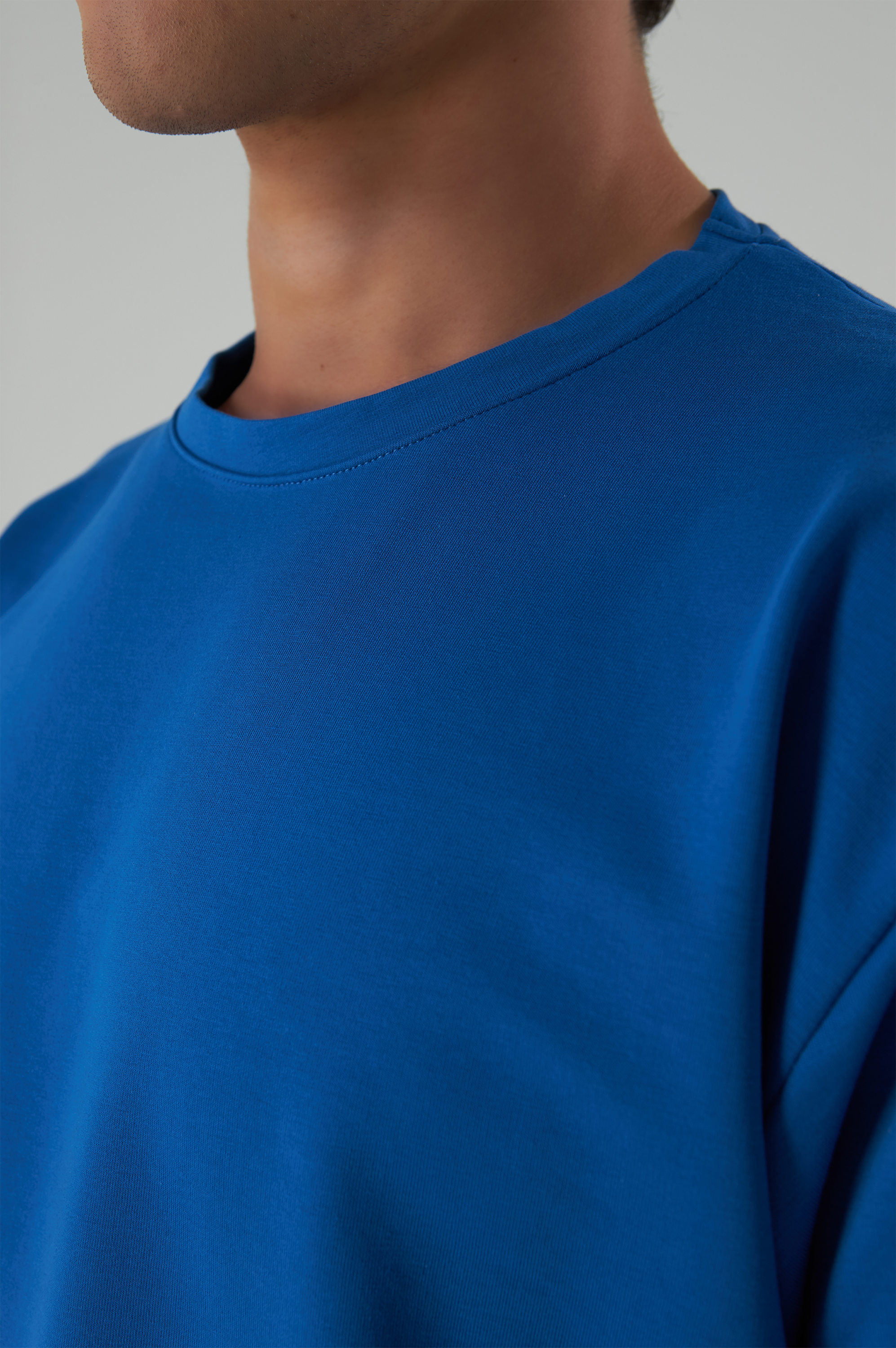 Basic T-Shirt Baumwolle - Herren Navy