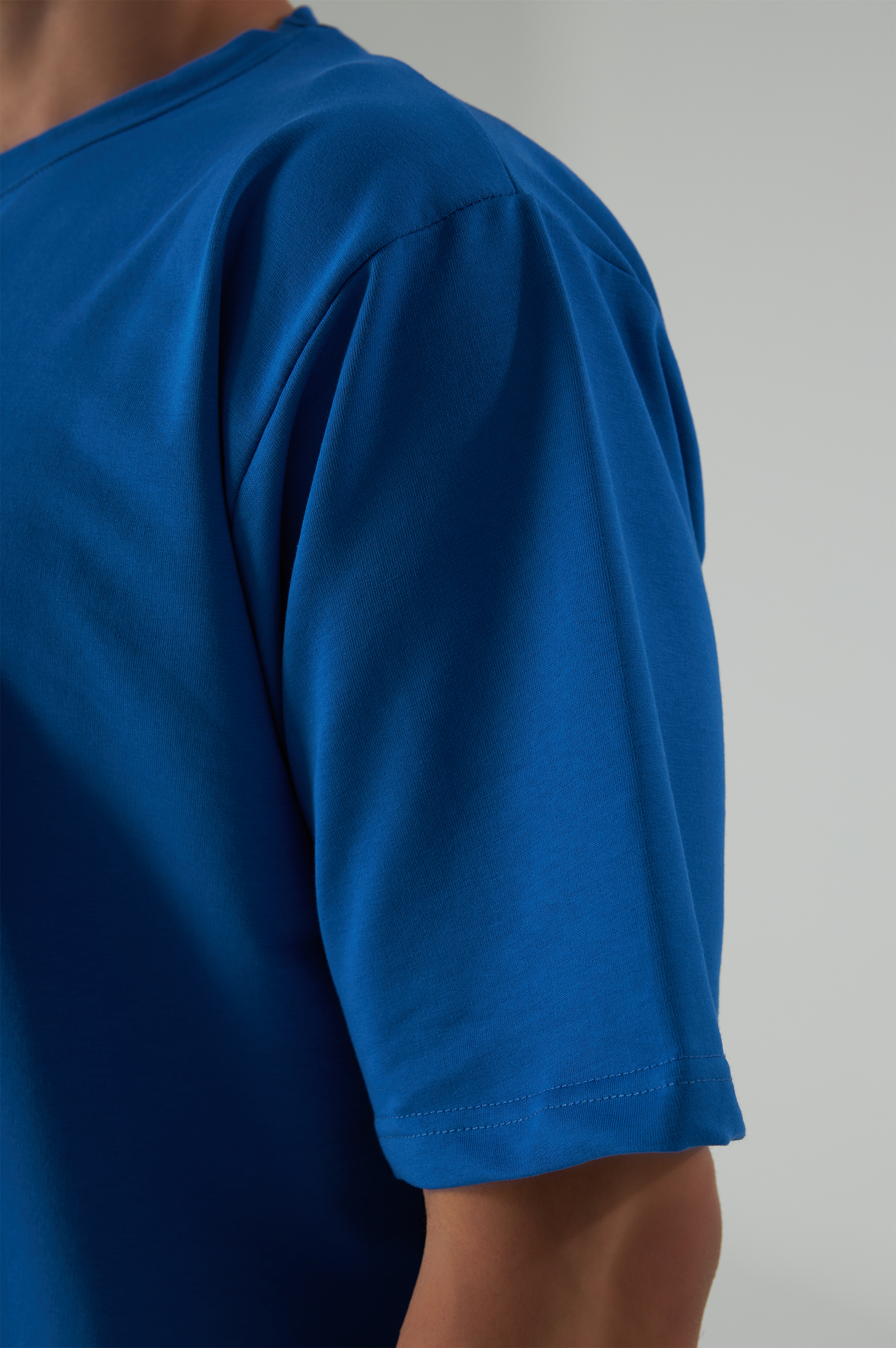 Basic T-Shirt Baumwolle - Herren Navy