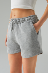 Sweatshorts Damen Grau