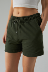 Sweatshorts Damen Khaki