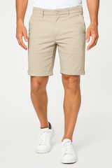 Chino Shorts Herren aus Baumwollmischung Beige