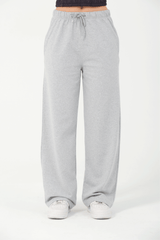 Jogginghose Damen - Wide Leg Grau