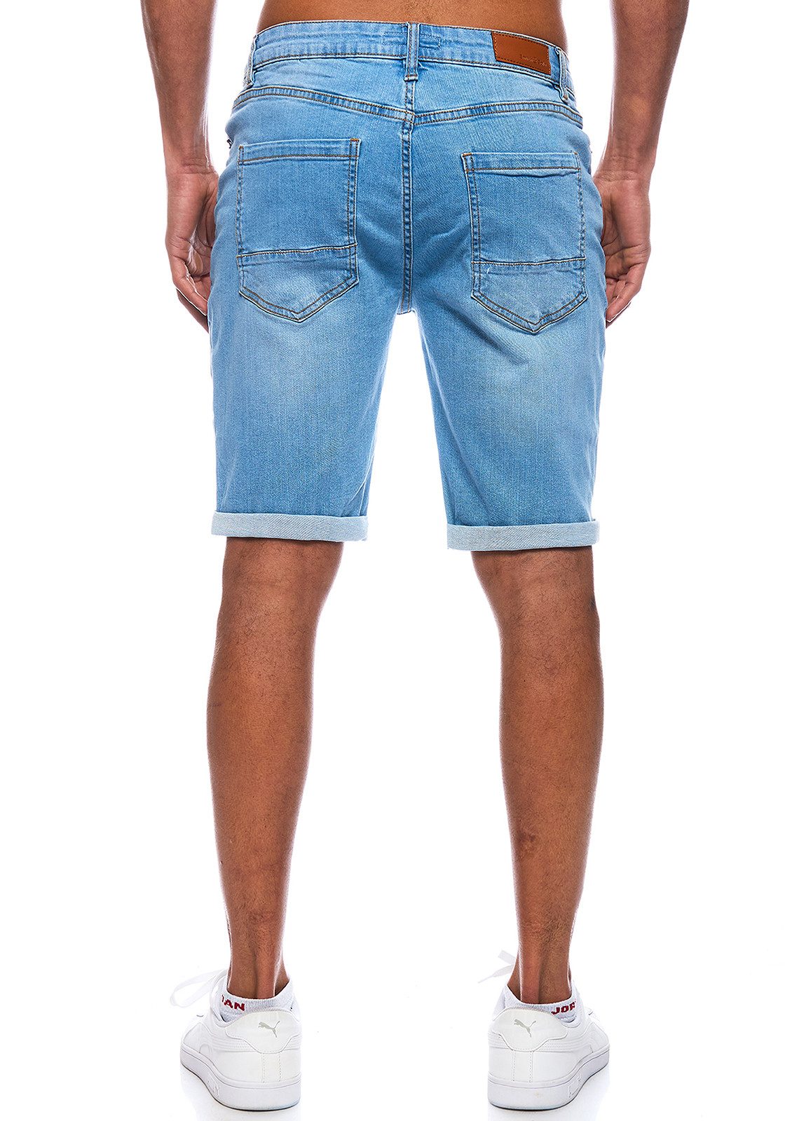 Jeansshorts Destroyed - Herren - Hellblau