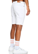 Jeansshorts Destroyed - Herren - Weiß