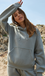 damen bekleidung grau set sportbekleidung  casualwear mode hoodie sweatshirt jogginghose pants sport