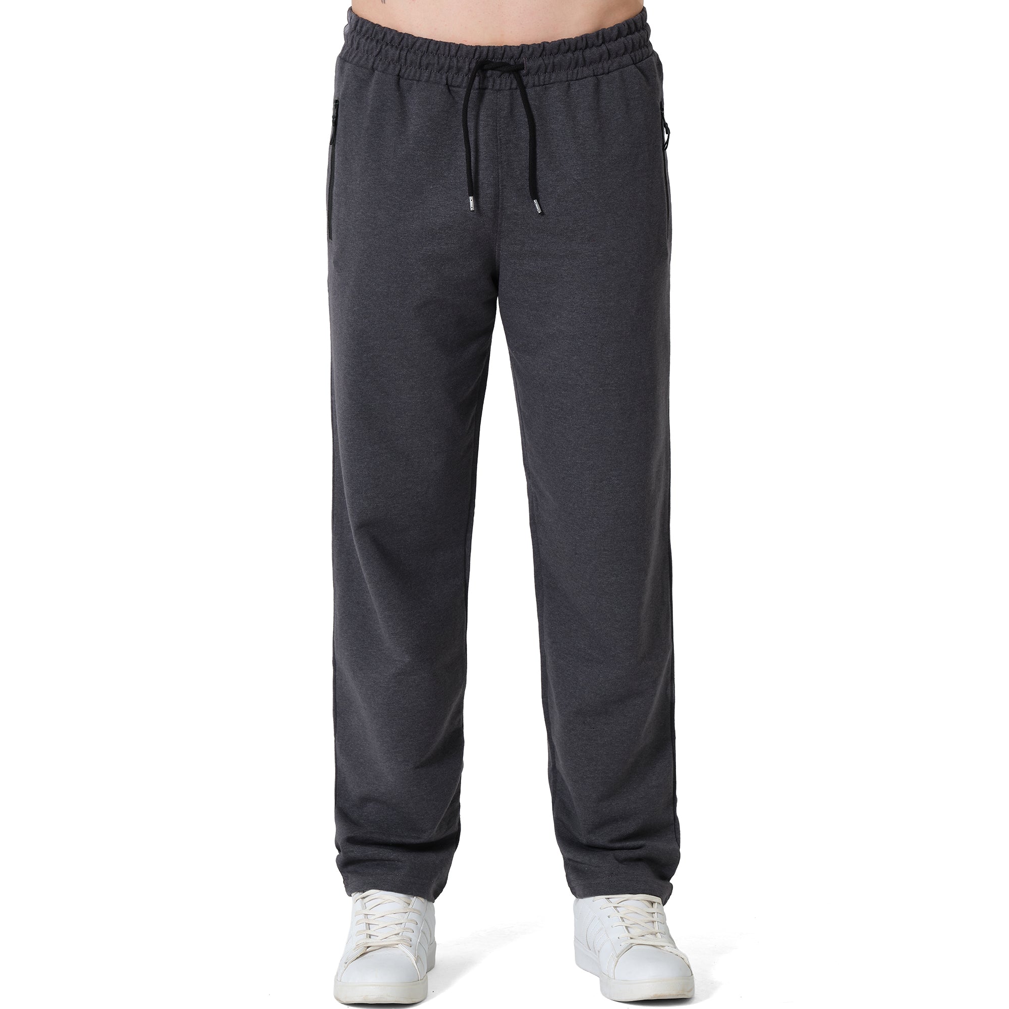 Jogginghose Herren - Relaxed Fit mit Reißverschlusstaschen - Anthrazit