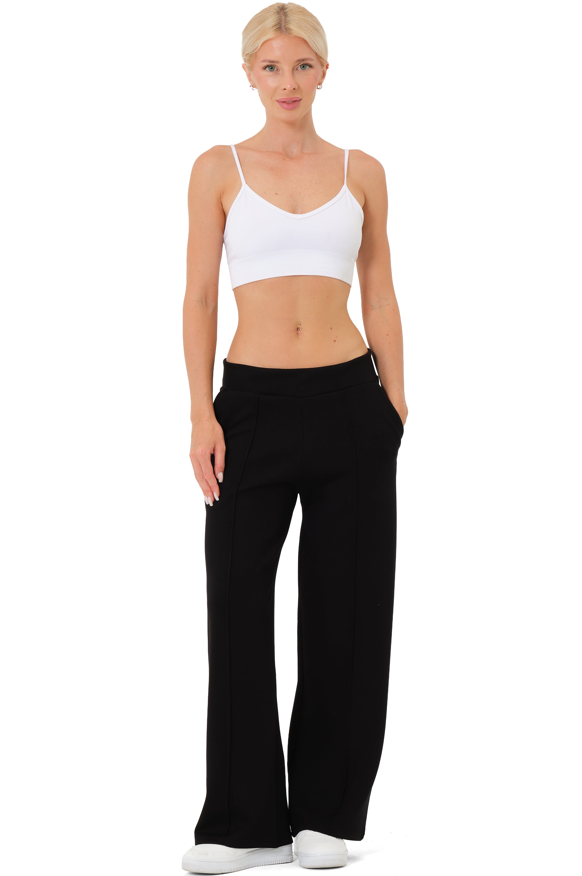 Jogginghose Damen aus Viskose - Schwarz