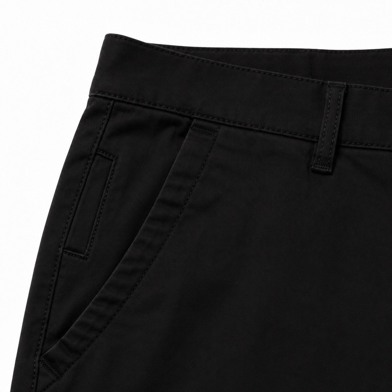 Chino Hosen Herren aus Baumwolle - Schwarz