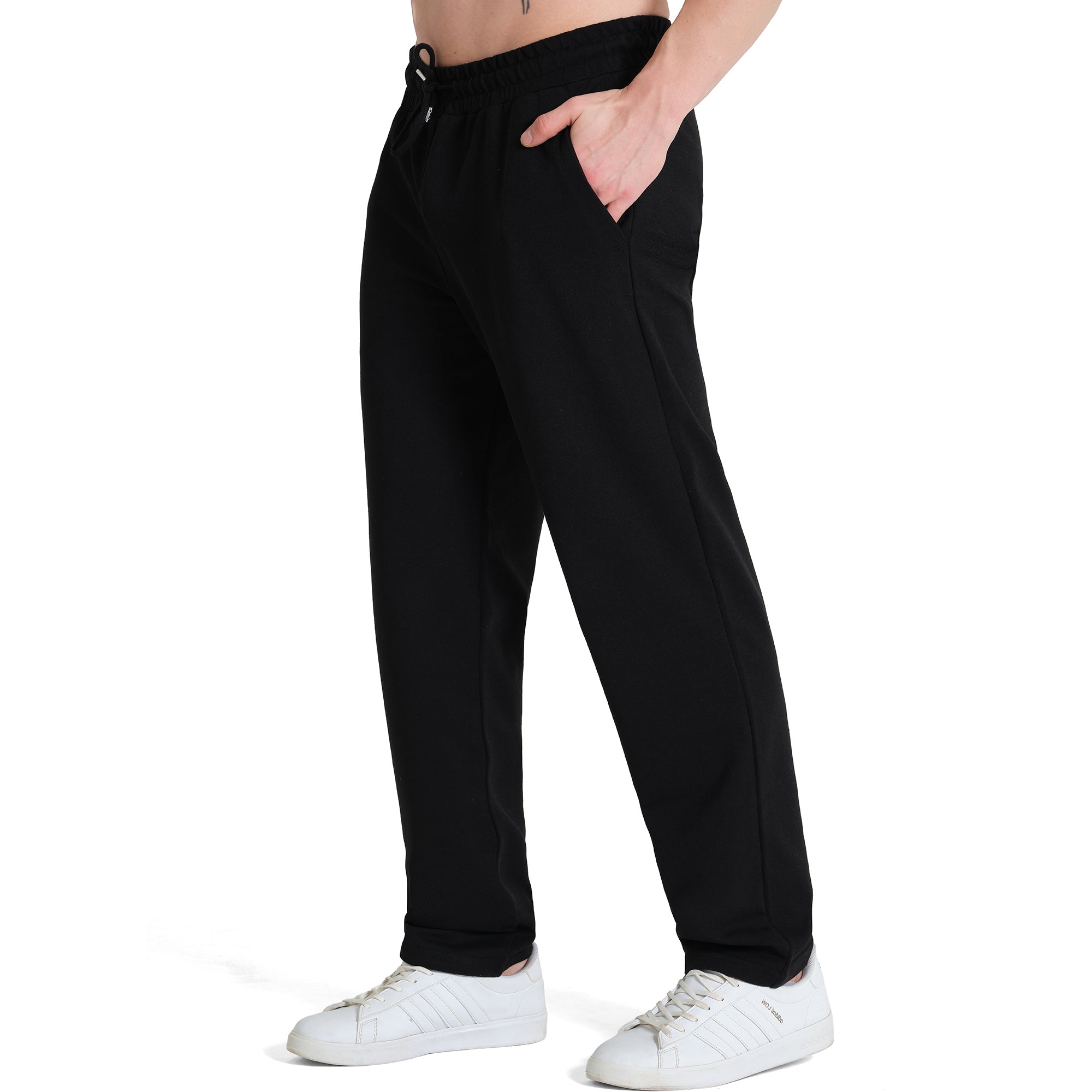 Jogginghose Herren - Relaxed Fit - Schwarz