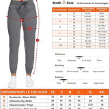 Women's jogging pants with cuffs, anthracite
