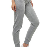 Women's jogging pants with cuffs, gray