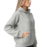 Hoodie women's slim fit hoodie, grey