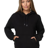 Hoodie women's slim fit hoodie, black