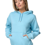 Hoodie women's slim fit hoodie, light blue