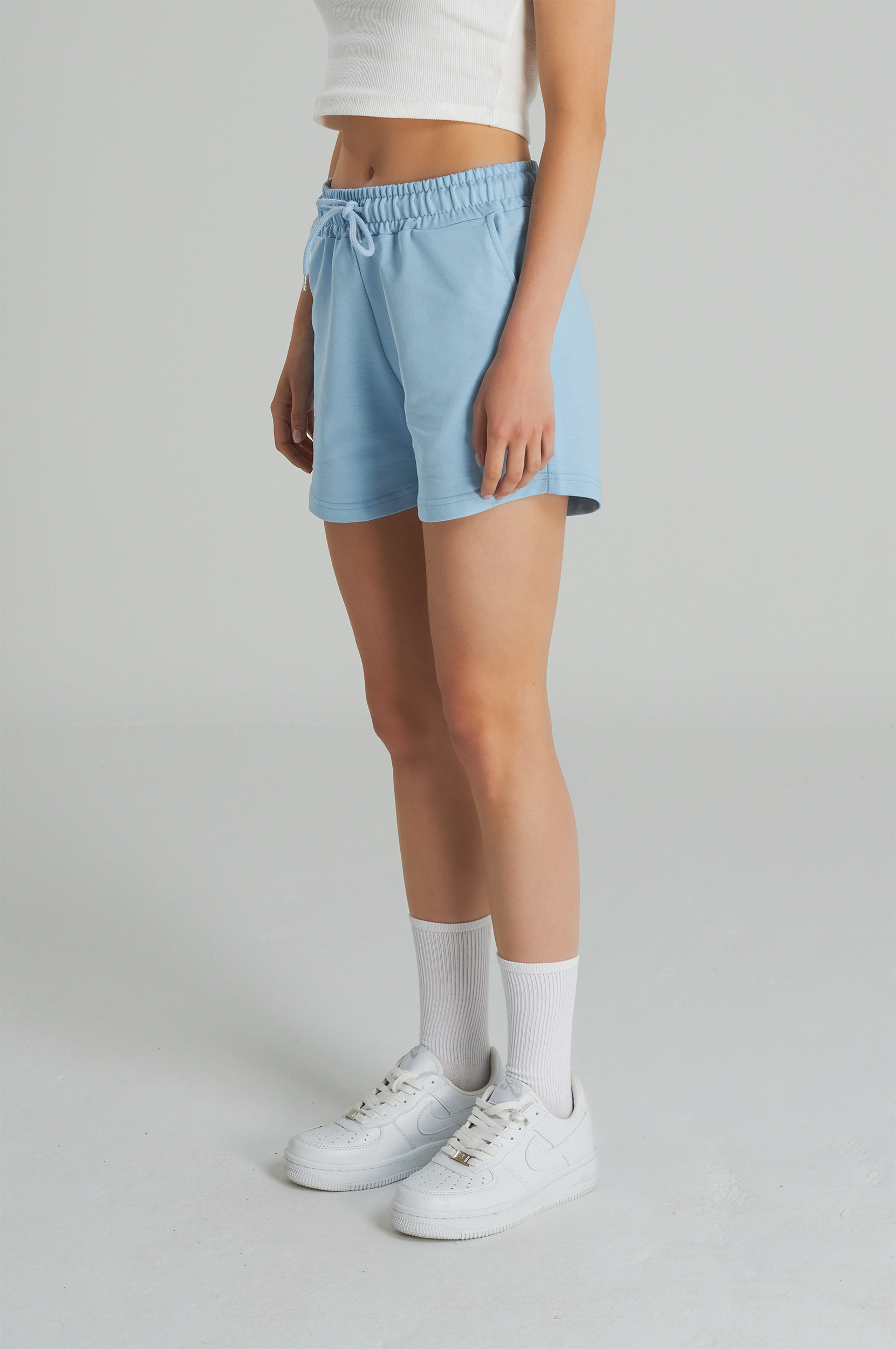Sweatshorts Damen Blau